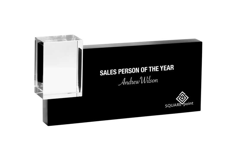 Black and Clear Crystal – Rectangle