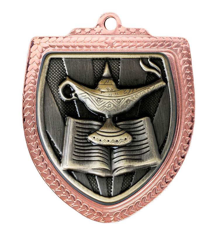 Shield Medal - Lamp of Knowledge