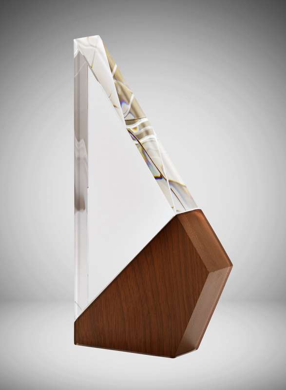 Crystal/Timber Triangle-Red/Brown Timber