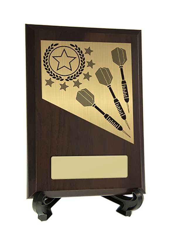 Plaque with Darts Trim