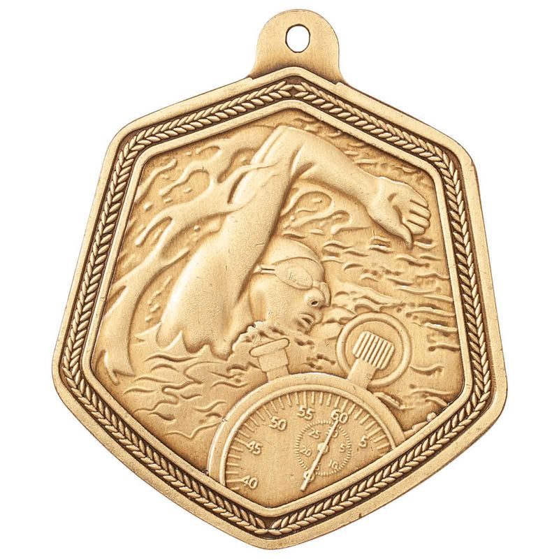 Swimming Silver Medal 67mm